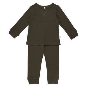 Pouf Baby's Waffle Set In Ash